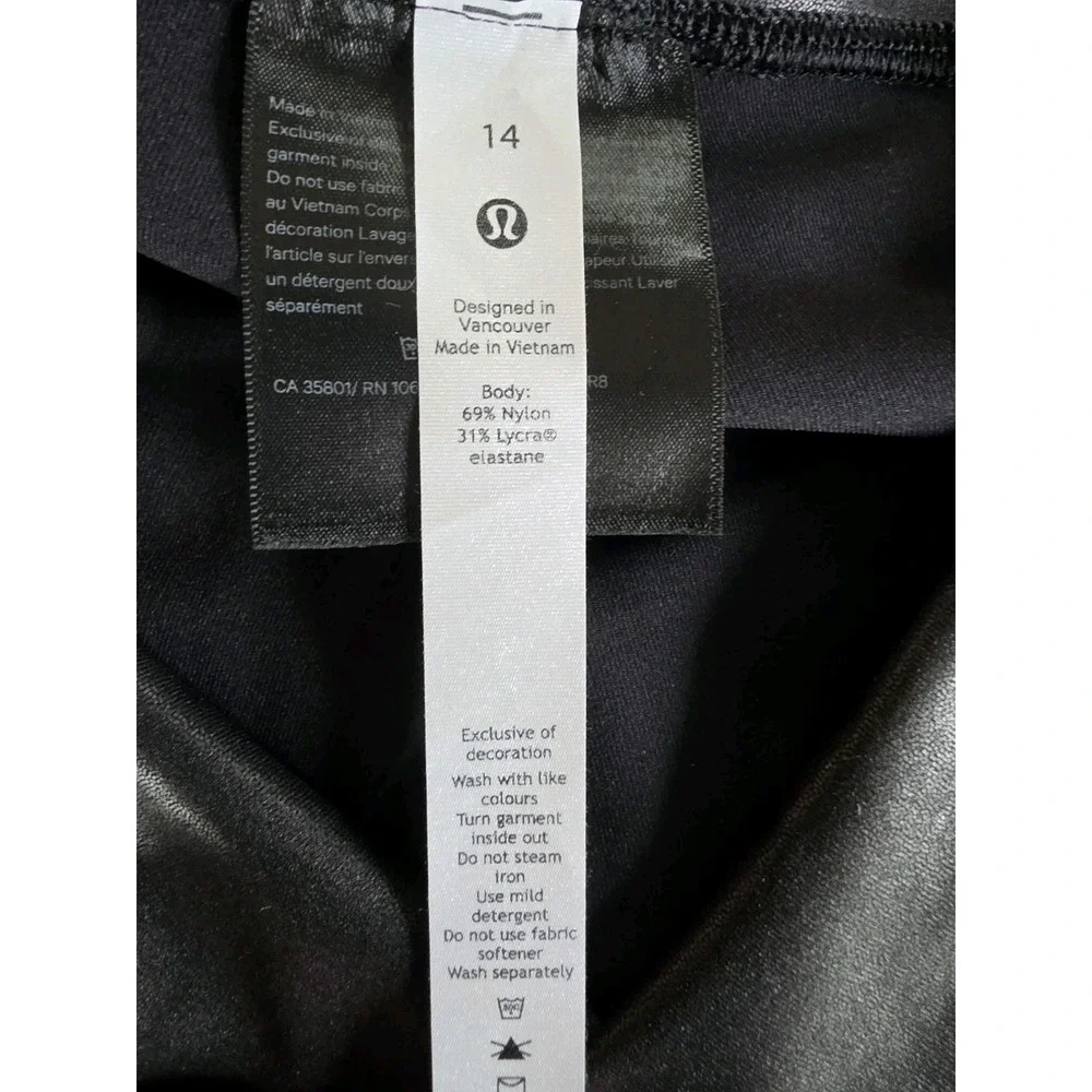 Lululemon Align High Rise Radiate Foil Print French Press Athleisure Size 14
